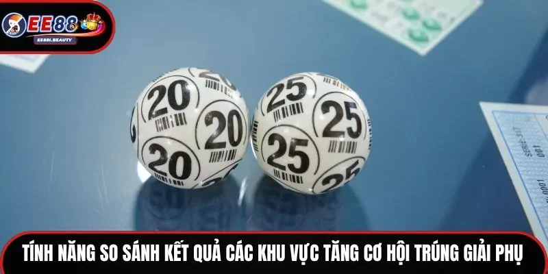 Tính năng so sánh kết quả các khu vực tăng cơ hội trúng giải phụ